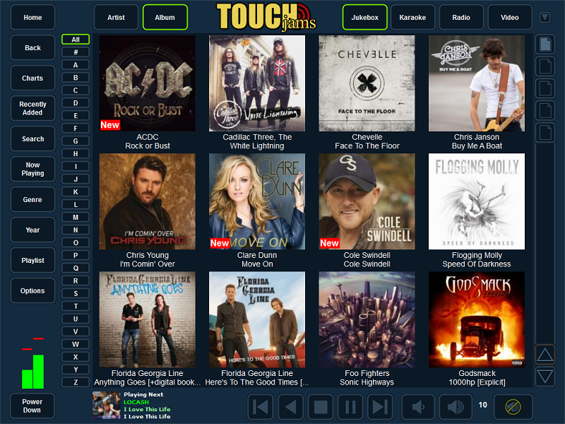 TouchJams allows you to easily turn your Windows PC into a digital jukebox using your already existing music collection. Although TouchJams was designed specifically for use with a touch screen monitor, it